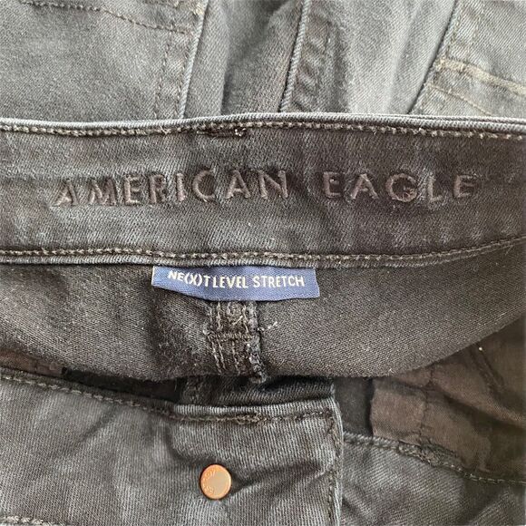 American Eagle 0 Jeggings Jeans Skinny Next Level Stretch Black Basic - Picture 8 of 12